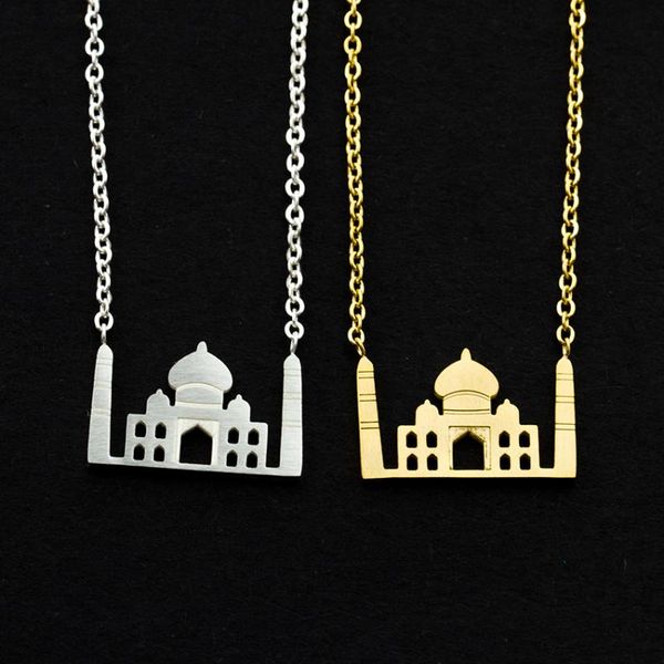 jewelry taj mahall necklaces for women stainless steel charm pendant arabic mosque islam necklaces collier femme bff gift, Silver
jewelry taj mahall necklaces for women stainless steel charm pendant arabic mosque islam necklaces collier femme bff gift, Silver