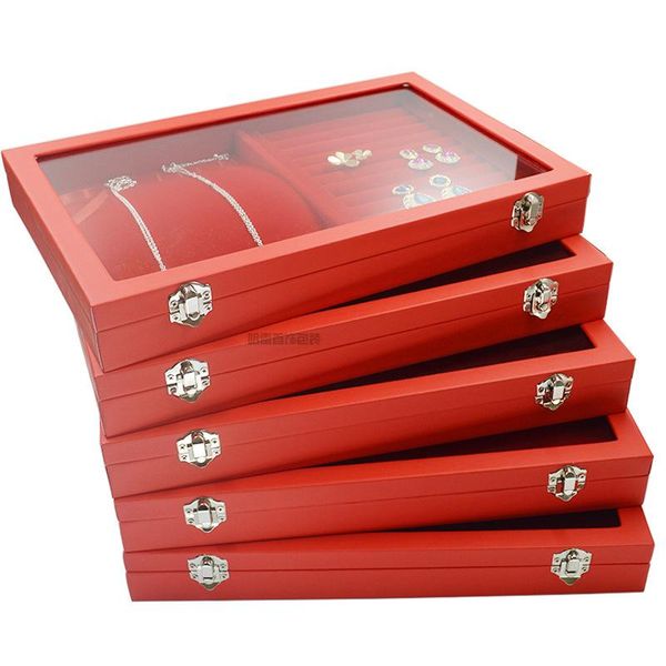 big velvet black carrying case with glass cover jewelry ring display box tray holder storage box organizer earrings ring bracele, Pink;blue
big velvet black carrying case with glass cover jewelry ring display box tray holder storage box organizer earrings ring bracele, Pink;blue