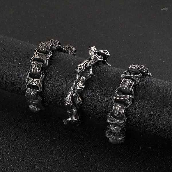 oxidation black biker bracelets for men vintage hiphop heavy stainless steel spring clasp charm cross bracelet pulsera jewelry1
oxidation black biker bracelets for men vintage hiphop heavy stainless steel spring clasp charm cross bracelet pulsera jewelry1