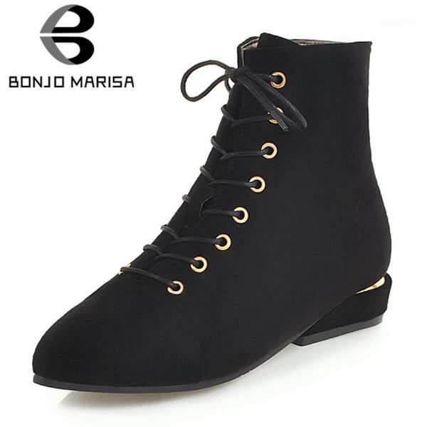 boots bonjomarisa 2021 autumn winter big size 34-43 women flat ankle pointed toe lace-up add fur casual low heel shoes woman1, Black
boots bonjomarisa 2021 autumn winter big size 34-43 women flat ankle pointed toe lace-up add fur casual low heel shoes woman1, Black