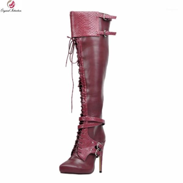 original intention charm women over-the-knee boots nice round toe thin high heels boots wine red shoes woman plus us size 4-151, Black
original intention charm women over-the-knee boots nice round toe thin high heels boots wine red shoes woman plus us size 4-151, Black
