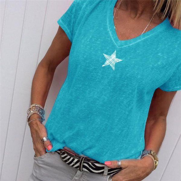 casual slim v-neck short sleeve women t-shirt solid color basic t-shirt size 5xl women star print t-shirt summer, White
casual slim v-neck short sleeve women t-shirt solid color basic t-shirt size 5xl women star print t-shirt summer, White