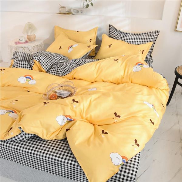 modern style bedding set bed sheet pillowcase & duvet cover set king full single family size ab side simple bed linens
modern style bedding set bed sheet pillowcase & duvet cover set king full single family size ab side simple bed linens