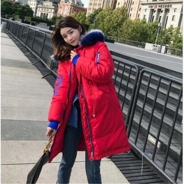 new winter for women ladies loose cotton younger letter long down jacket hooded fur collar cotton for women long warm coat1, Black
new winter for women ladies loose cotton younger letter long down jacket hooded fur collar cotton for women long warm coat1, Black