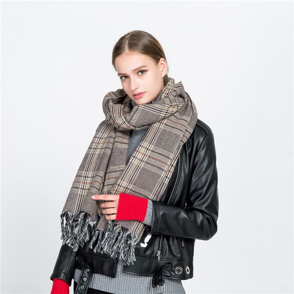 autumn and winter 2020 new plaid fringed scarf street beat trend scarf shawl, Blue;gray
autumn and winter 2020 new plaid fringed scarf street beat trend scarf shawl, Blue;gray