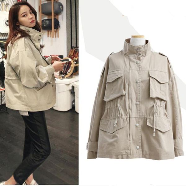 women's trench coats windbreaker women 2021 spring autumn loose coat safari style fashion bf, Tan;black
women's trench coats windbreaker women 2021 spring autumn loose coat safari style fashion bf, Tan;black