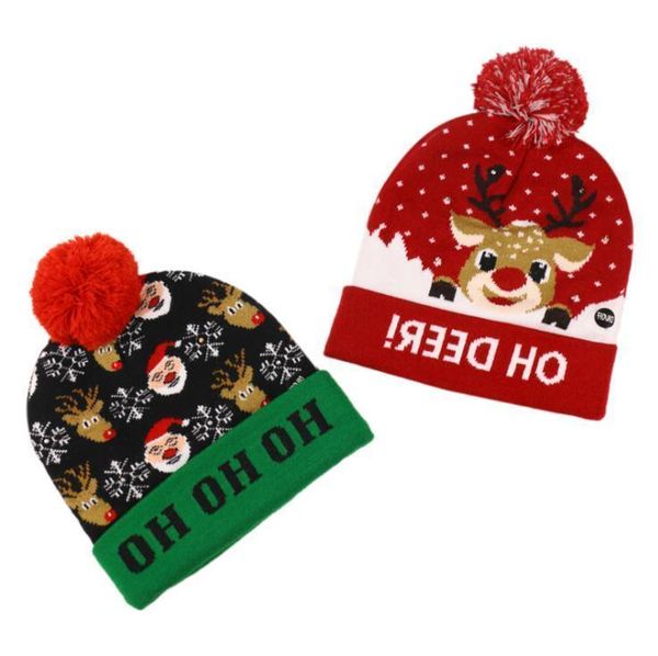 led christmas knitted hat fashion xmas light-up beanies hats outdoor light pompon ball ski cap christmas kids winter warm hat wholesale
led christmas knitted hat fashion xmas light-up beanies hats outdoor light pompon ball ski cap christmas kids winter warm hat wholesale