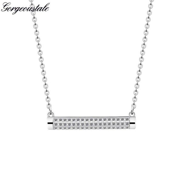 gorgeous tale horizontal bar necklace women gold color stainless steel chain with cubic zirconia stone fashion party jewelry, Silver
gorgeous tale horizontal bar necklace women gold color stainless steel chain with cubic zirconia stone fashion party jewelry, Silver