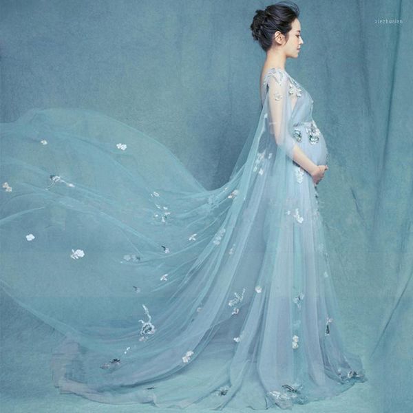 blue appliques pregnancy dress lace floral maternity pography props long for women formal party wedding clothes1 dresses, White
blue appliques pregnancy dress lace floral maternity pography props long for women formal party wedding clothes1 dresses, White
