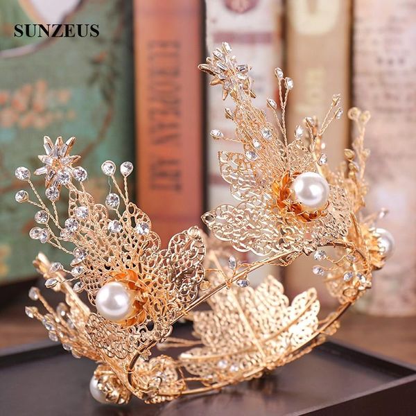 2020 gold leaves round queen crown with pearls crystals baroque bridal tiaras party women hairwear headdress sq348, Golden;silver
2020 gold leaves round queen crown with pearls crystals baroque bridal tiaras party women hairwear headdress sq348, Golden;silver