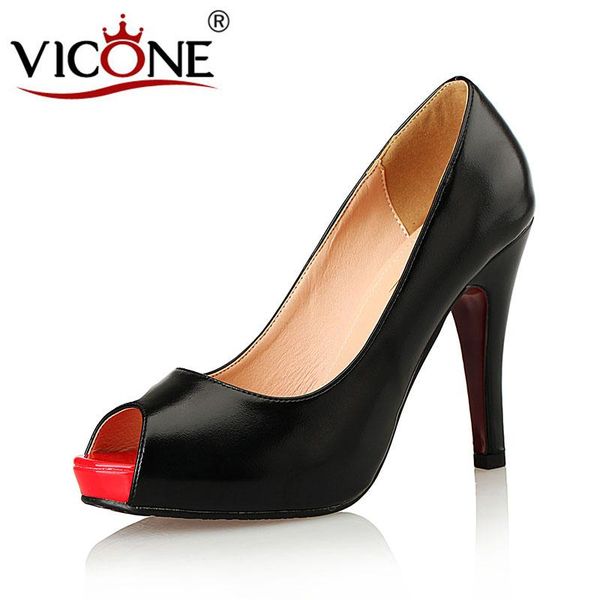 dress shoes vicone women summer pu peep toe mature concise platform spike heels v355491, Black
dress shoes vicone women summer pu peep toe mature concise platform spike heels v355491, Black