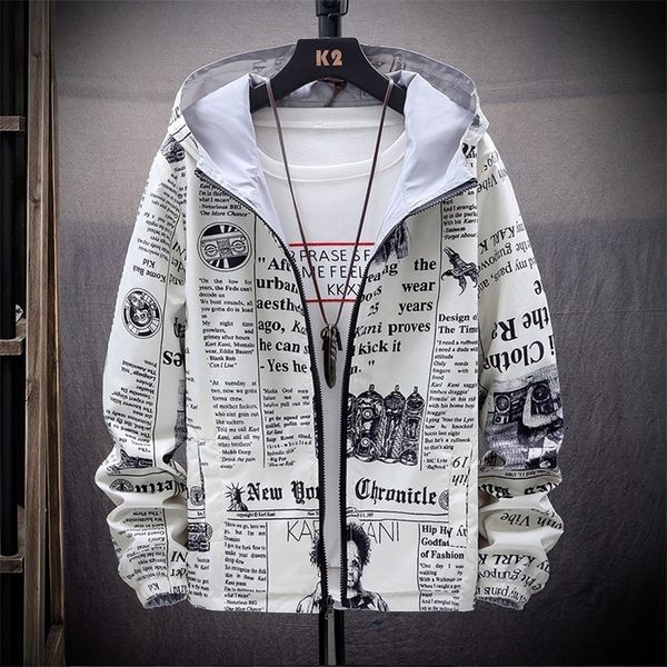 new strewear on both sides newspaper printed fashion jacket men thin hooded jackets windbreakers clothing plus size 201118, Black;brown
new strewear on both sides newspaper printed fashion jacket men thin hooded jackets windbreakers clothing plus size 201118, Black;brown