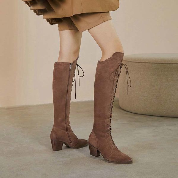 was 2021 square knee high winter motorcycle boots med heel casual zipper women's shoes size 34-42, Black
was 2021 square knee high winter motorcycle boots med heel casual zipper women's shoes size 34-42, Black