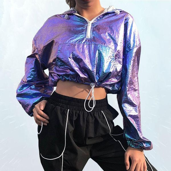 shiny laser hooded sweatshirts women crop fashion long sleeve drawstring jacket cool hiphop casual hoodies streetwear1, Black;brown
shiny laser hooded sweatshirts women crop fashion long sleeve drawstring jacket cool hiphop casual hoodies streetwear1, Black;brown