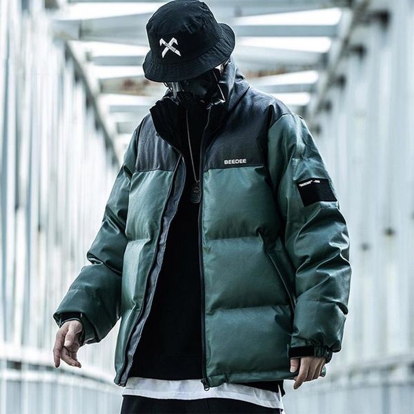 patchwork color block cargo parkas jackets mens hip hop streetwear padded parka coats kg-239, Black
patchwork color block cargo parkas jackets mens hip hop streetwear padded parka coats kg-239, Black