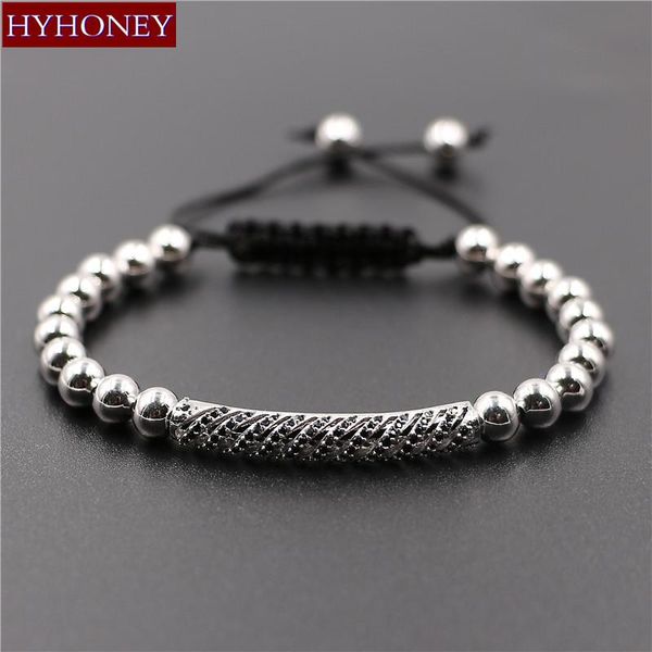 charm bracelets fashion men bracelet 6mm copper beads & pave micro cz connector braiding macrame women jewelry gift pulseras mujer, Golden;silver
charm bracelets fashion men bracelet 6mm copper beads & pave micro cz connector braiding macrame women jewelry gift pulseras mujer, Golden;silver