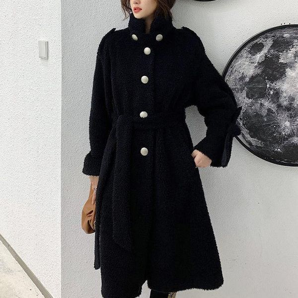 women 2021 autumn winter new fashion real lamb fur coat female sheep shearing mid-long outwears ladies loose warm jackets m344, Black
women 2021 autumn winter new fashion real lamb fur coat female sheep shearing mid-long outwears ladies loose warm jackets m344, Black