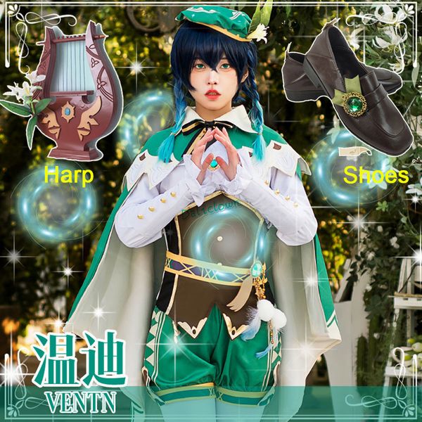 anime costumes anime cosplay genshin impact venti game suit lovely uniform harp wig cosplay costume halloween carnival party outfit for wome, Black
anime costumes anime cosplay genshin impact venti game suit lovely uniform harp wig cosplay costume halloween carnival party outfit for wome, Black