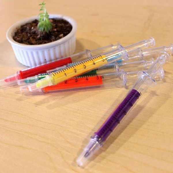 12 pcs lot 6 colors cute fluorescent syringe pens highlighters marker pen korean stationery schllo supplies 042 h bbytfw, Black;red
12 pcs lot 6 colors cute fluorescent syringe pens highlighters marker pen korean stationery schllo supplies 042 h bbytfw, Black;red
