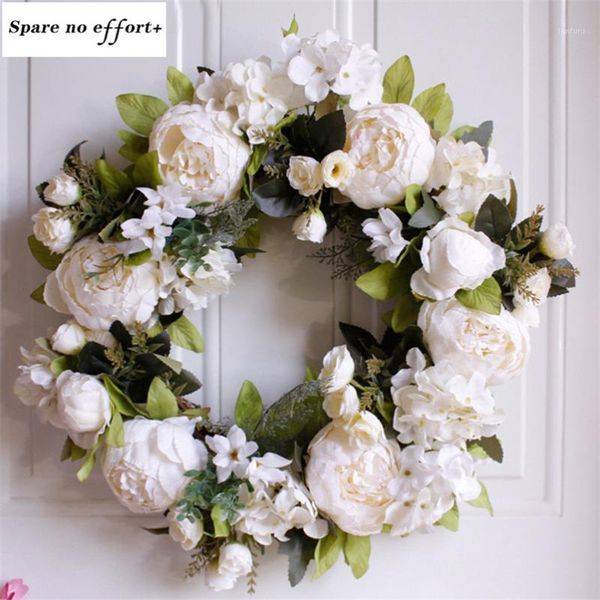 door decoration 40cm christmas garland white peony diy christmas wreath material1
door decoration 40cm christmas garland white peony diy christmas wreath material1