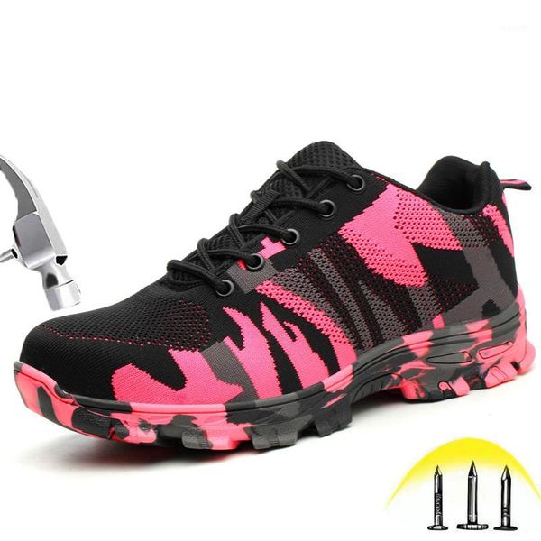 boots indestructible safety shoes for women work summer steel toe cap breathable camouflage sneakers rubber footwear1, Black
boots indestructible safety shoes for women work summer steel toe cap breathable camouflage sneakers rubber footwear1, Black