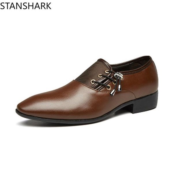 dress shoes men formal shoe flats oxford leather for male pointed toe lace up office business size 38-48, Black
dress shoes men formal shoe flats oxford leather for male pointed toe lace up office business size 38-48, Black