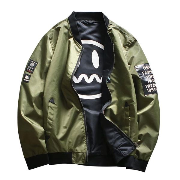 men's jackets tang 2021 men wind breaker jacket bomber army green thin pilot, Black;brown
men's jackets tang 2021 men wind breaker jacket bomber army green thin pilot, Black;brown