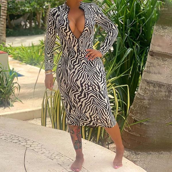 women zebra dress midi zipper fall long sleeve slim casual party elegant dress clothes for female ladies spring autumn 2021 new1, Black;gray
women zebra dress midi zipper fall long sleeve slim casual party elegant dress clothes for female ladies spring autumn 2021 new1, Black;gray