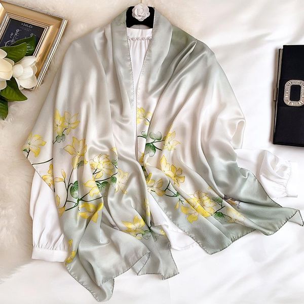 2020 new women real silk scarf shawls lady neck wrap floral hijab headband foulard pashmina scarves female summer soft bandana wmtawi, Blue;gray
2020 new women real silk scarf shawls lady neck wrap floral hijab headband foulard pashmina scarves female summer soft bandana wmtawi, Blue;gray