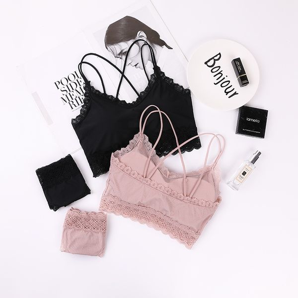 3pieces/lot women lace tube and panties suit sport bras set ladies beautiful back wrapped chest suit, Red;black
3pieces/lot women lace tube and panties suit sport bras set ladies beautiful back wrapped chest suit, Red;black