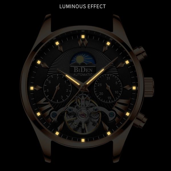 biden original design watch mens double flywheel automatic mechanical watch fashion casual business mens clock original, Slivery;brown
biden original design watch mens double flywheel automatic mechanical watch fashion casual business mens clock original, Slivery;brown