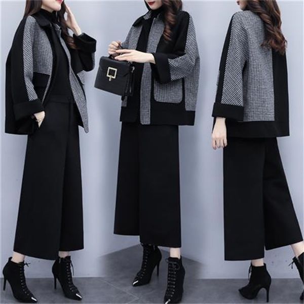 new 2021 woman's plaid jacket + baggy pants fashion sets of two female pieces loose suit wool large 3xl y476 6zi5 64ff, Gray
new 2021 woman's plaid jacket + baggy pants fashion sets of two female pieces loose suit wool large 3xl y476 6zi5 64ff, Gray