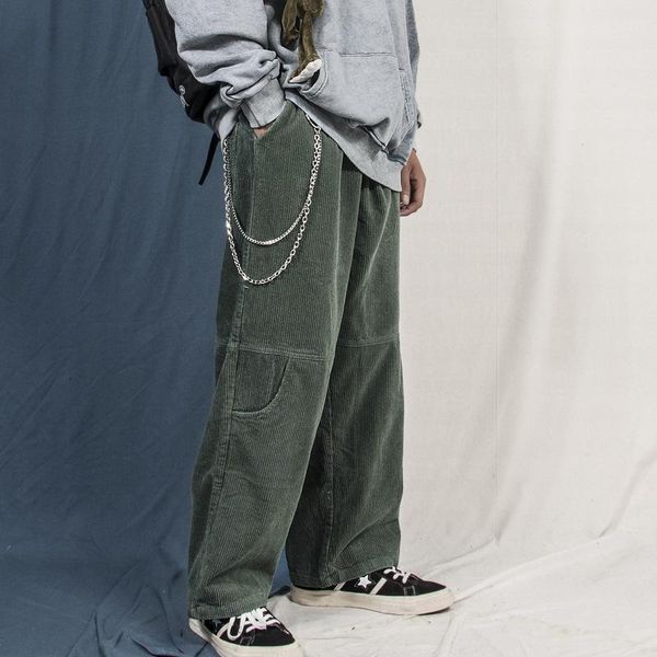 corduroy casual pants men's american fashion brand warm wide foot loose mop daddy pants fashion, Blue
corduroy casual pants men's american fashion brand warm wide foot loose mop daddy pants fashion, Blue