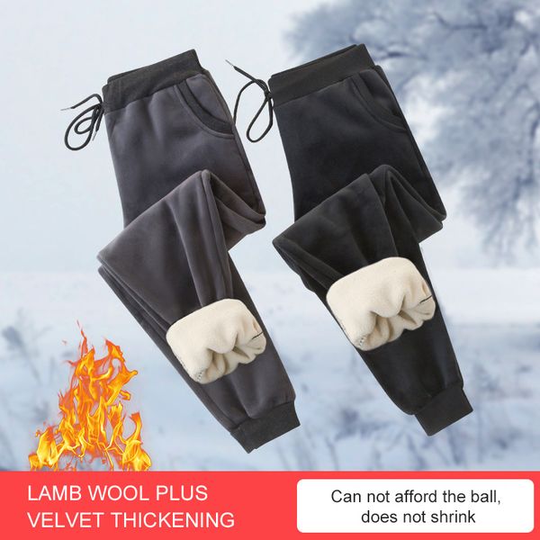 fall winter pants joggers sweatpants women casual thickened lamb wool comfortable warm trousers high waist woman pants 201119, Black;white
fall winter pants joggers sweatpants women casual thickened lamb wool comfortable warm trousers high waist woman pants 201119, Black;white