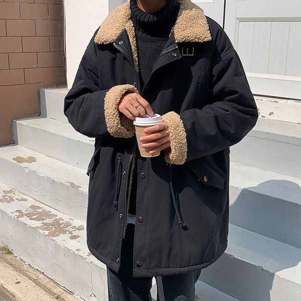 privathinker men's thicken warm coat korean streetwear woman jackets casual oversize solid color male loose jacket clothing, Black
privathinker men's thicken warm coat korean streetwear woman jackets casual oversize solid color male loose jacket clothing, Black