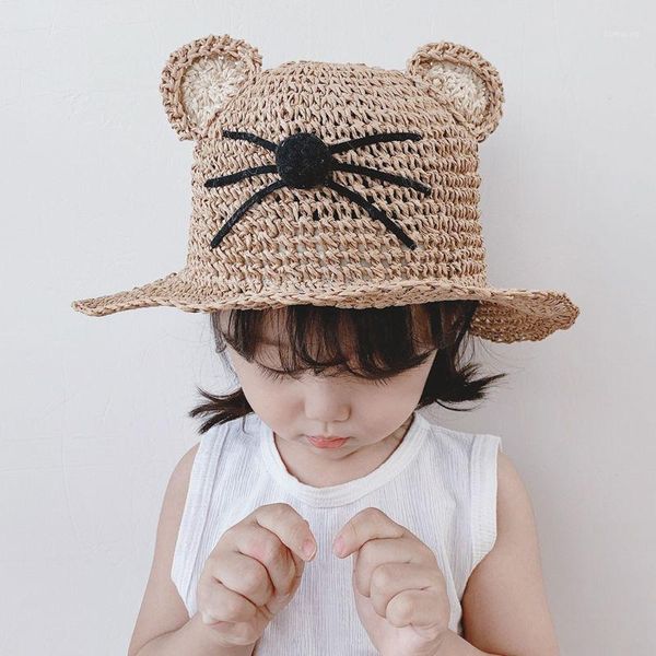 summer children's cat ears empty straw hat korean casual shade visor cap sunscreen beach sun bucket hat1
summer children's cat ears empty straw hat korean casual shade visor cap sunscreen beach sun bucket hat1