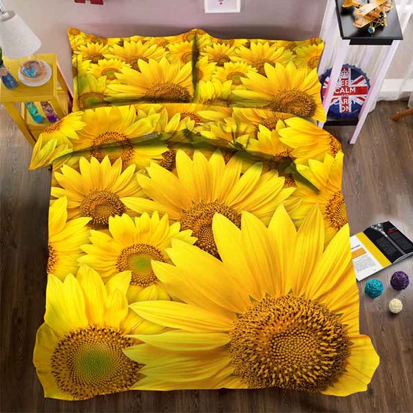 wostar new fashion bed linen 3d print sunflower bedding set king size luxury home textile duvet cover with pillowcase bedclothes
wostar new fashion bed linen 3d print sunflower bedding set king size luxury home textile duvet cover with pillowcase bedclothes