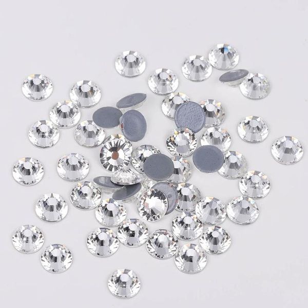 144-1440pcs glass clear rhinestones flatback ss3-ss50 fix rhinestone strass crystal for diy clothes shoe wedding dec bbygtt 
144-1440pcs glass clear rhinestones flatback ss3-ss50 fix rhinestone strass crystal for diy clothes shoe wedding dec bbygtt