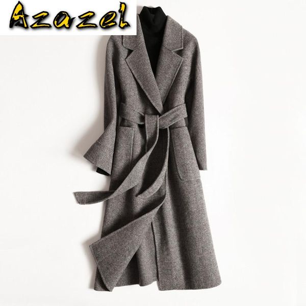 women's wool & blends long coat spring autumn jacket women clothes 2021 korean vintage jackets and coats abrigo mujer outwear xr1810 zt, Black
women's wool & blends long coat spring autumn jacket women clothes 2021 korean vintage jackets and coats abrigo mujer outwear xr1810 zt, Black