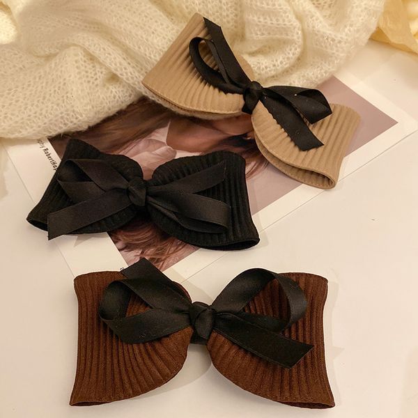 light luxury temperament bow hairpin back of the head clip net red 2020 new bangs clip headdress, White;black
light luxury temperament bow hairpin back of the head clip net red 2020 new bangs clip headdress, White;black