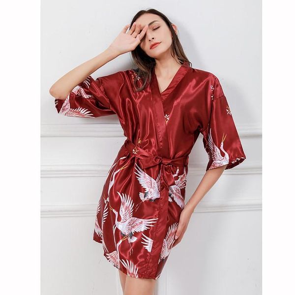 lady print kimono robe satin nightwear home clothing burgundy sleepwear intimate lingerie casual bathrobe gown nightgown, Black;red
lady print kimono robe satin nightwear home clothing burgundy sleepwear intimate lingerie casual bathrobe gown nightgown, Black;red