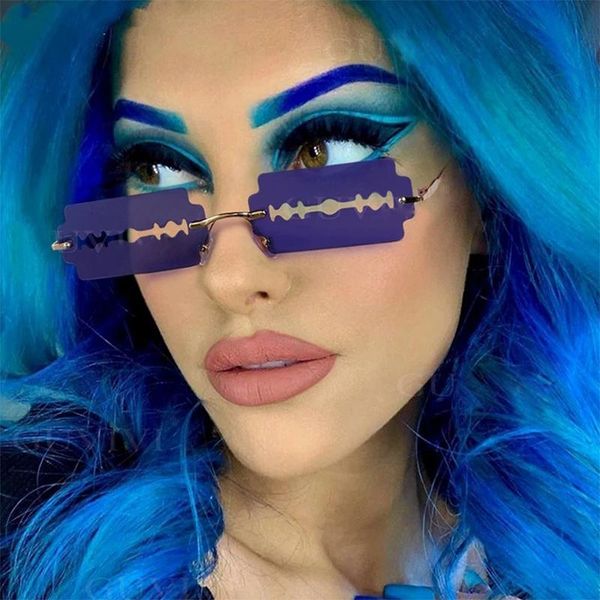 cat eye sunglasses women 2020 trendy rimless sun glasses shades unique hollow rectangle punk sunglass men uv400 glasses, White;black
cat eye sunglasses women 2020 trendy rimless sun glasses shades unique hollow rectangle punk sunglass men uv400 glasses, White;black