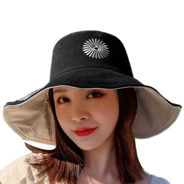 wide brim hats womens summer beach sun hat reversible daisy embroidered bucket 28gd, Blue;gray
wide brim hats womens summer beach sun hat reversible daisy embroidered bucket 28gd, Blue;gray