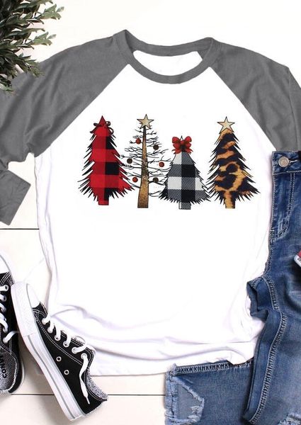 christmas selling womens clothes bottoming leopard print christmas tree graphic print crew neck three-quarter sleeve t-shirt, White
christmas selling womens clothes bottoming leopard print christmas tree graphic print crew neck three-quarter sleeve t-shirt, White