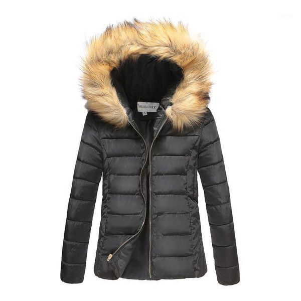 2018 winter korean version of the new women's cotton coat women's short section slim cotton jacket large fur collar down1, Black
2018 winter korean version of the new women's cotton coat women's short section slim cotton jacket large fur collar down1, Black