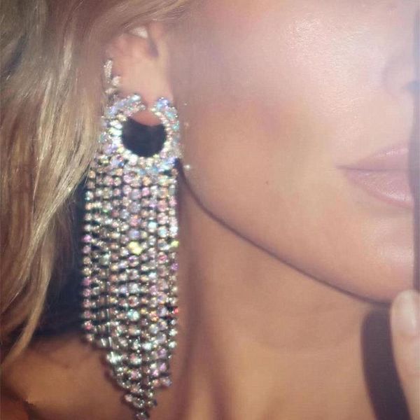 dangle & chandelier women fashion shiny rhinestone tassel earrings jewelry trendy party dress statement accessories, Silver
dangle & chandelier women fashion shiny rhinestone tassel earrings jewelry trendy party dress statement accessories, Silver