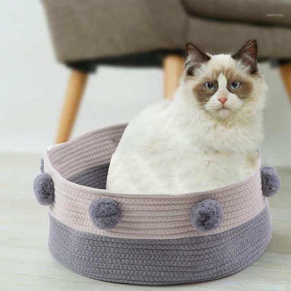 cat beds & furniture breathable dog house round folding warm bed for cats small dogs pet basket nest cotton rope pets products1
cat beds & furniture breathable dog house round folding warm bed for cats small dogs pet basket nest cotton rope pets products1