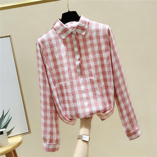 new autumn elegant women's turn down collar long sleeves plaid shirts female office ladies shirt blouse a4057, White
new autumn elegant women's turn down collar long sleeves plaid shirts female office ladies shirt blouse a4057, White