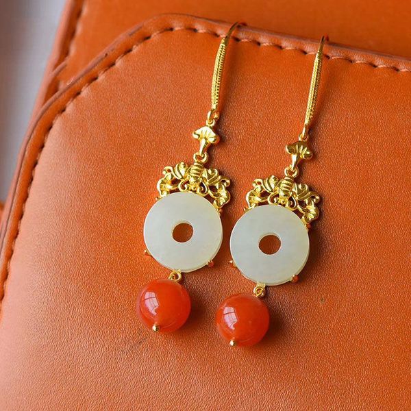 new silver inlaid natural hetian white jade earrings chinese classical style elegant charm light luxury women's brand jewelry
new silver inlaid natural hetian white jade earrings chinese classical style elegant charm light luxury women's brand jewelry