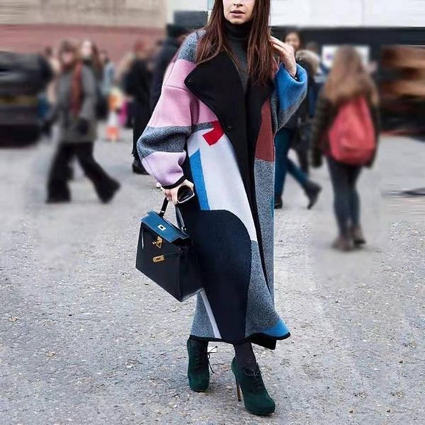 fall/winter 2021 european and american fashion color matching lapel digital printing coat jacket women's star same style, Black
fall/winter 2021 european and american fashion color matching lapel digital printing coat jacket women's star same style, Black